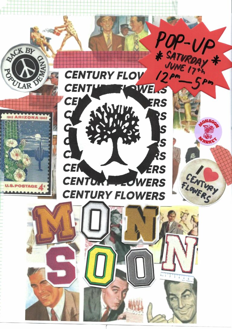 Century Flowers pop-up at Monsoon Market