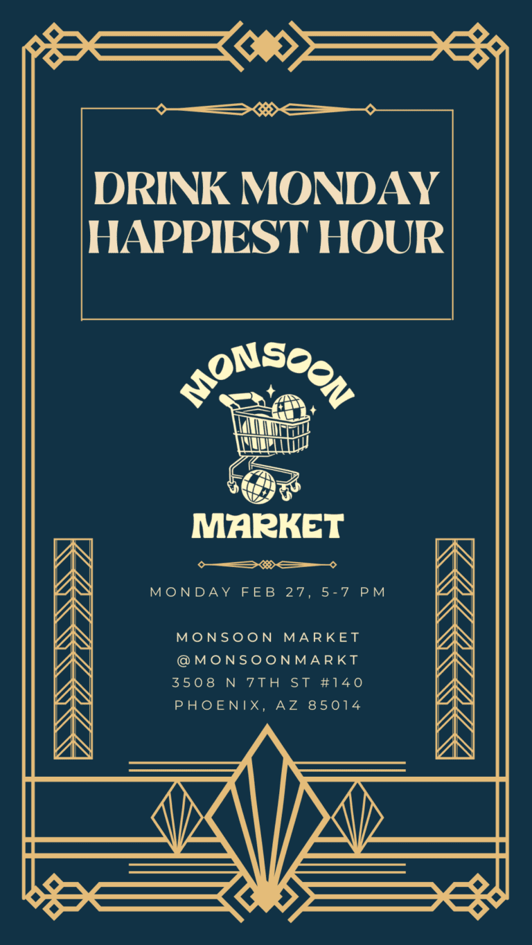 Monday at Monsoon Market – zero proof tasting event