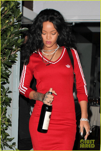 Rihanna Carrying Natural Wine