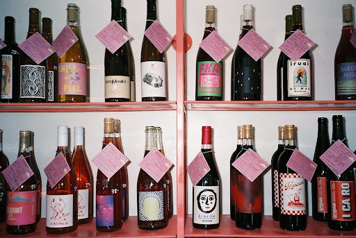 Natural wine selection at Monsoon Market