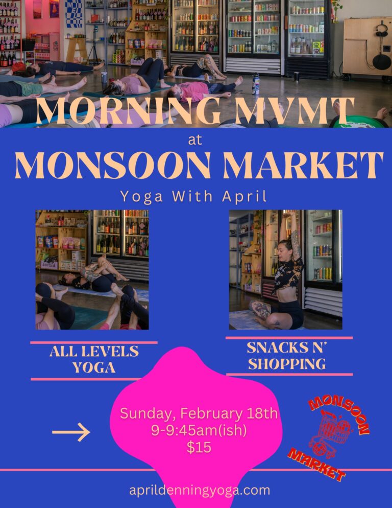 Yoga at Monsoon Market | Central Phoenix February 2024