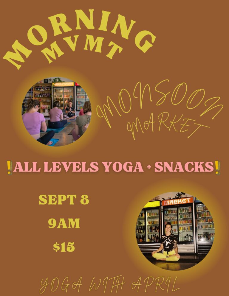 Monsoon Market Yoga in shop – September 2024