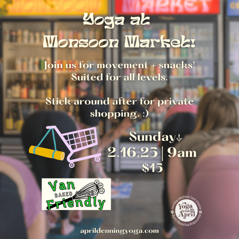 Monsoon Market Yoga in shop – February 2025