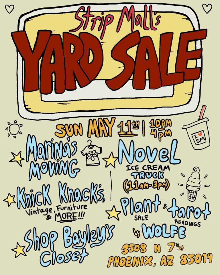 Yard Sale at Strip Mall